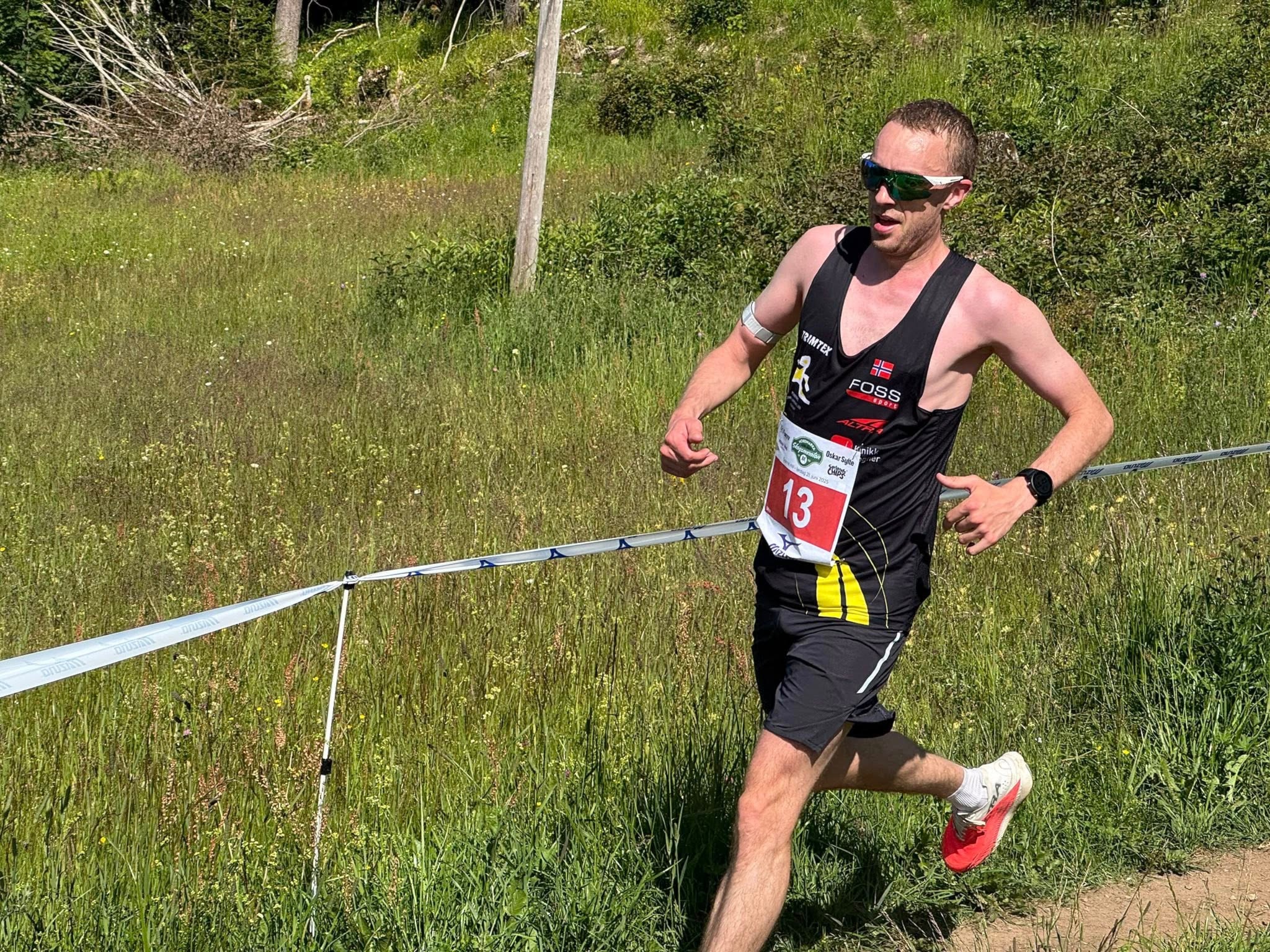 Ole-Kristian Berge på 3. plass i Nordmarka Skogsmaraton Ultra, 7 fra klubben deltok